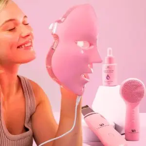 LED Face Mask Light Therapy Premium Spa Kit