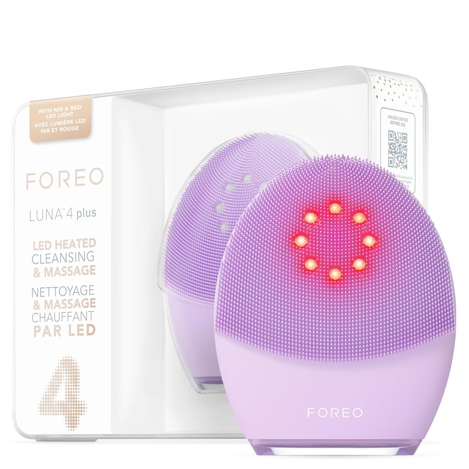 FOREO LUNA 4 Plus Silicone Face Brush.